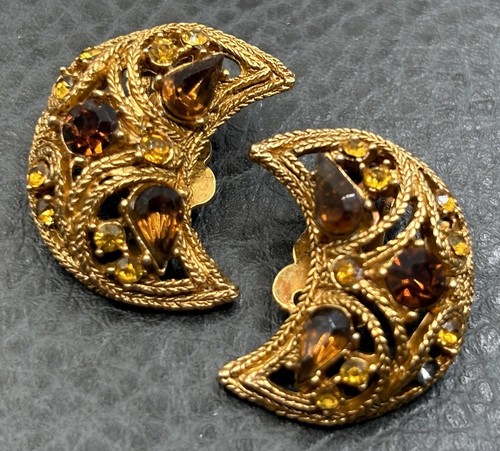 Vintage crescent moon clip - vintage,