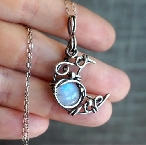 Crescent moon celestial opal - crescent,
