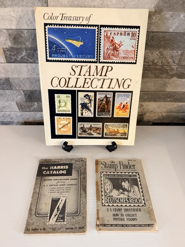Vintage 3pc stamp collecting - vintage,
