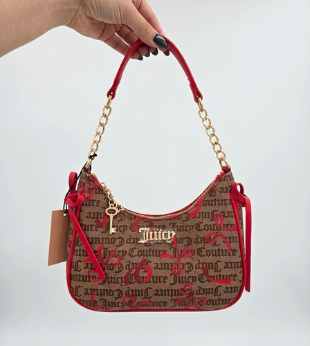 Juicy couture brown red logo - brown,
